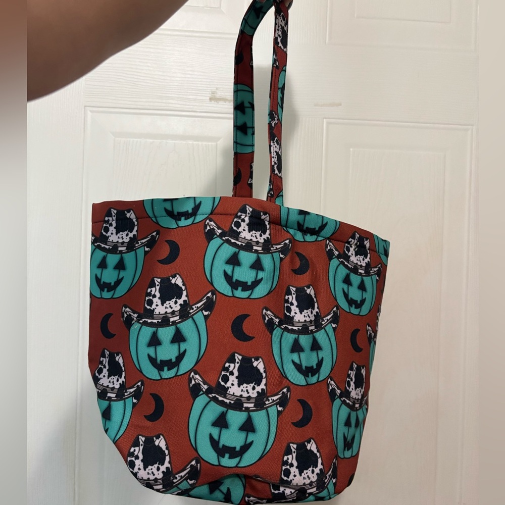Western Halloween Candy Bucket Trick or Treat Bag